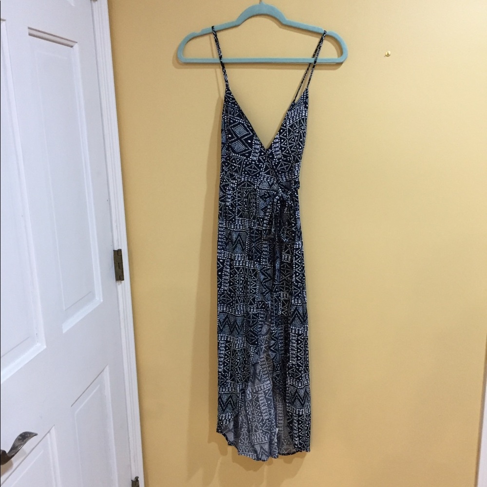 NWOT Navy wrap dress